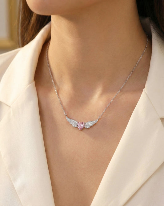 Blushing Angel Necklace