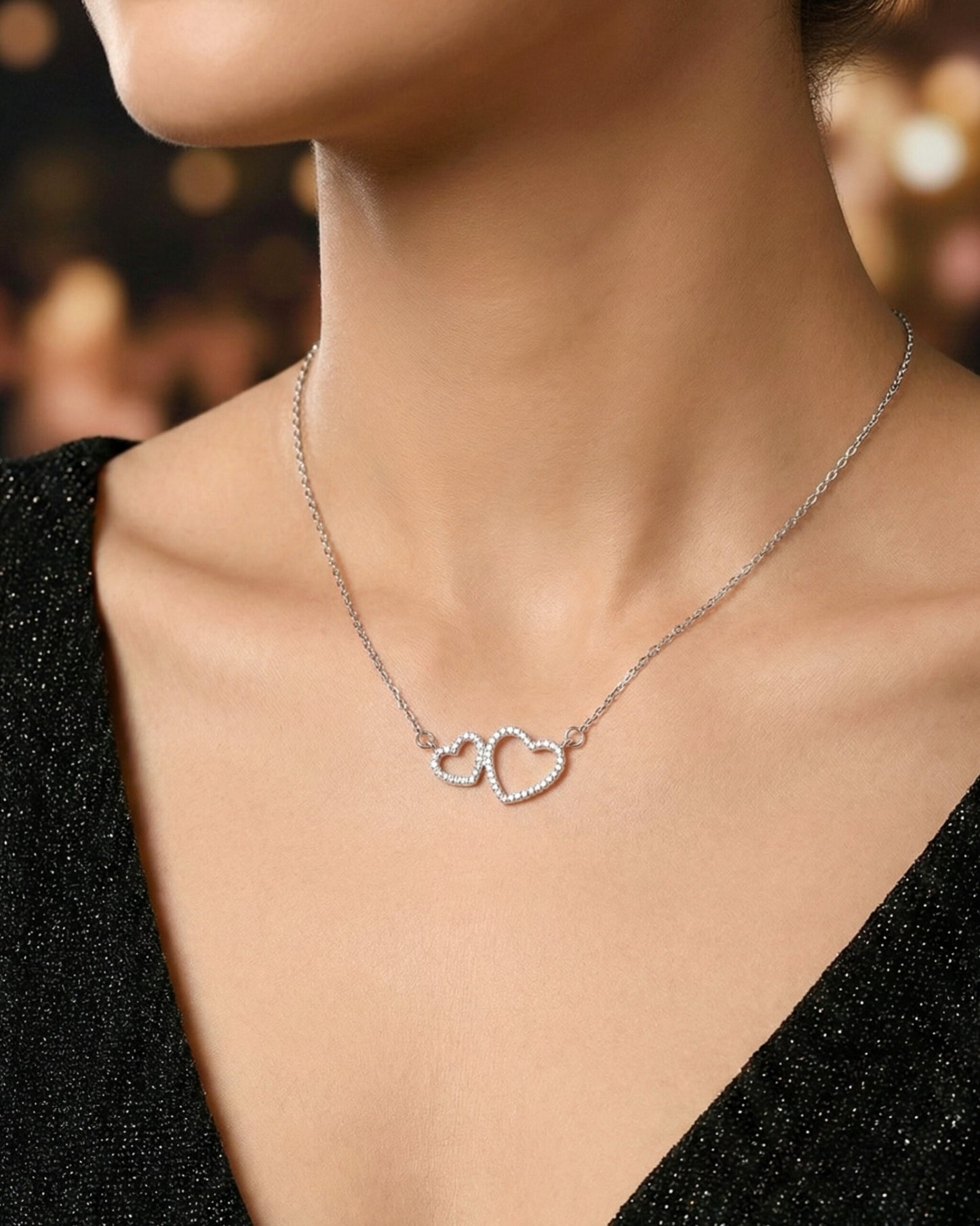 COUPLE HEART CHAIN