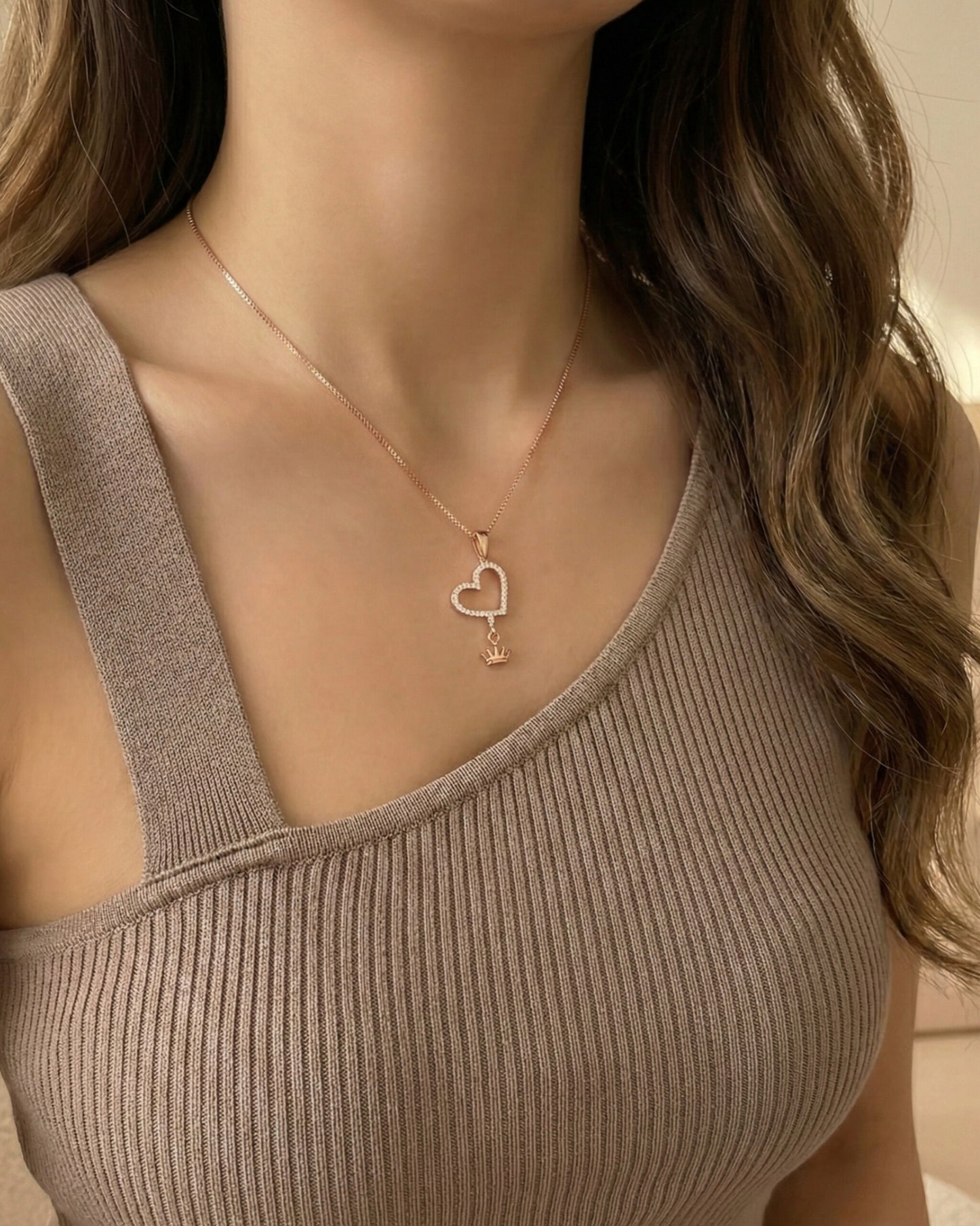 Crowned Love Necklace