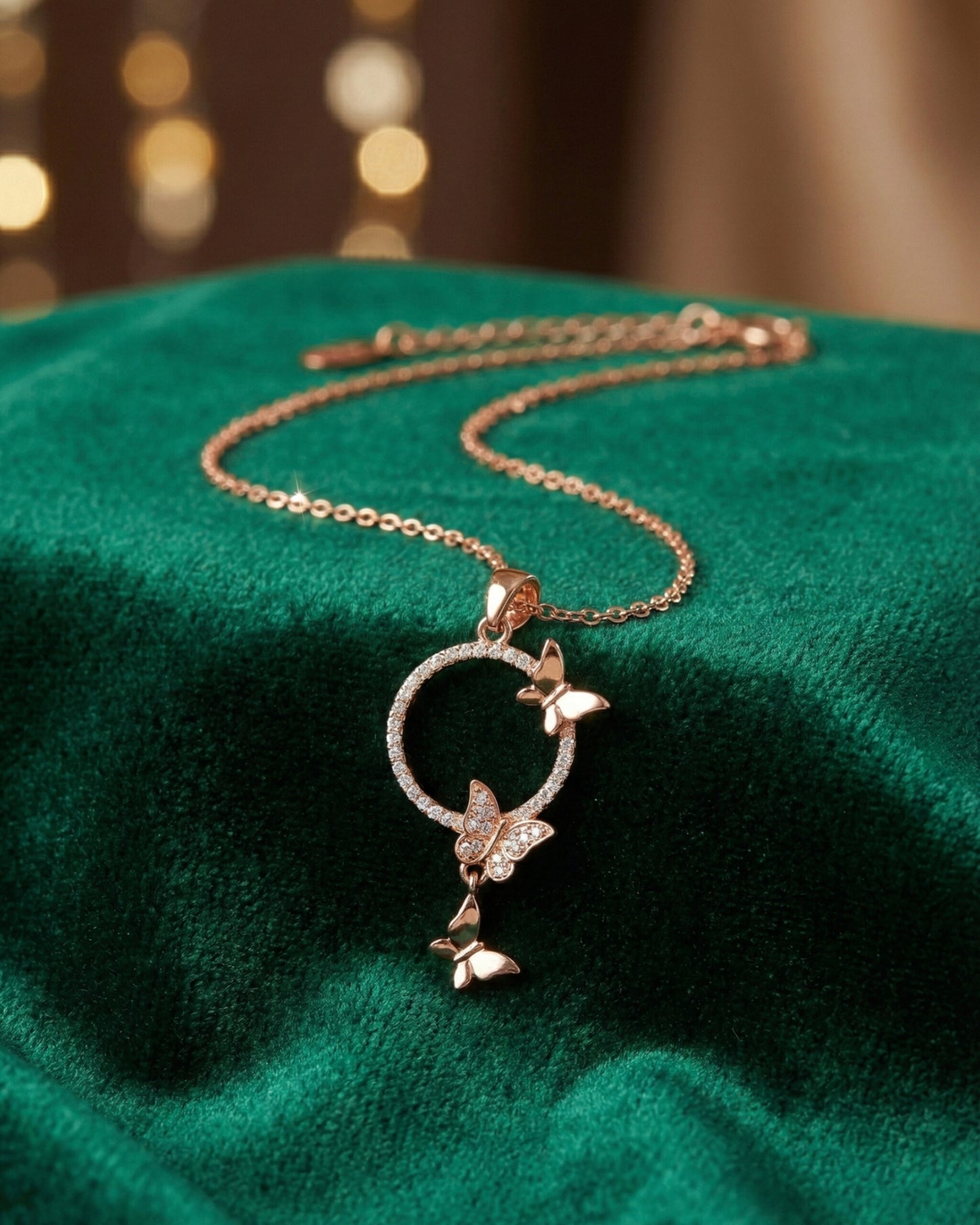 FLORAL BUTTERFLY CHAIN - Stylishever