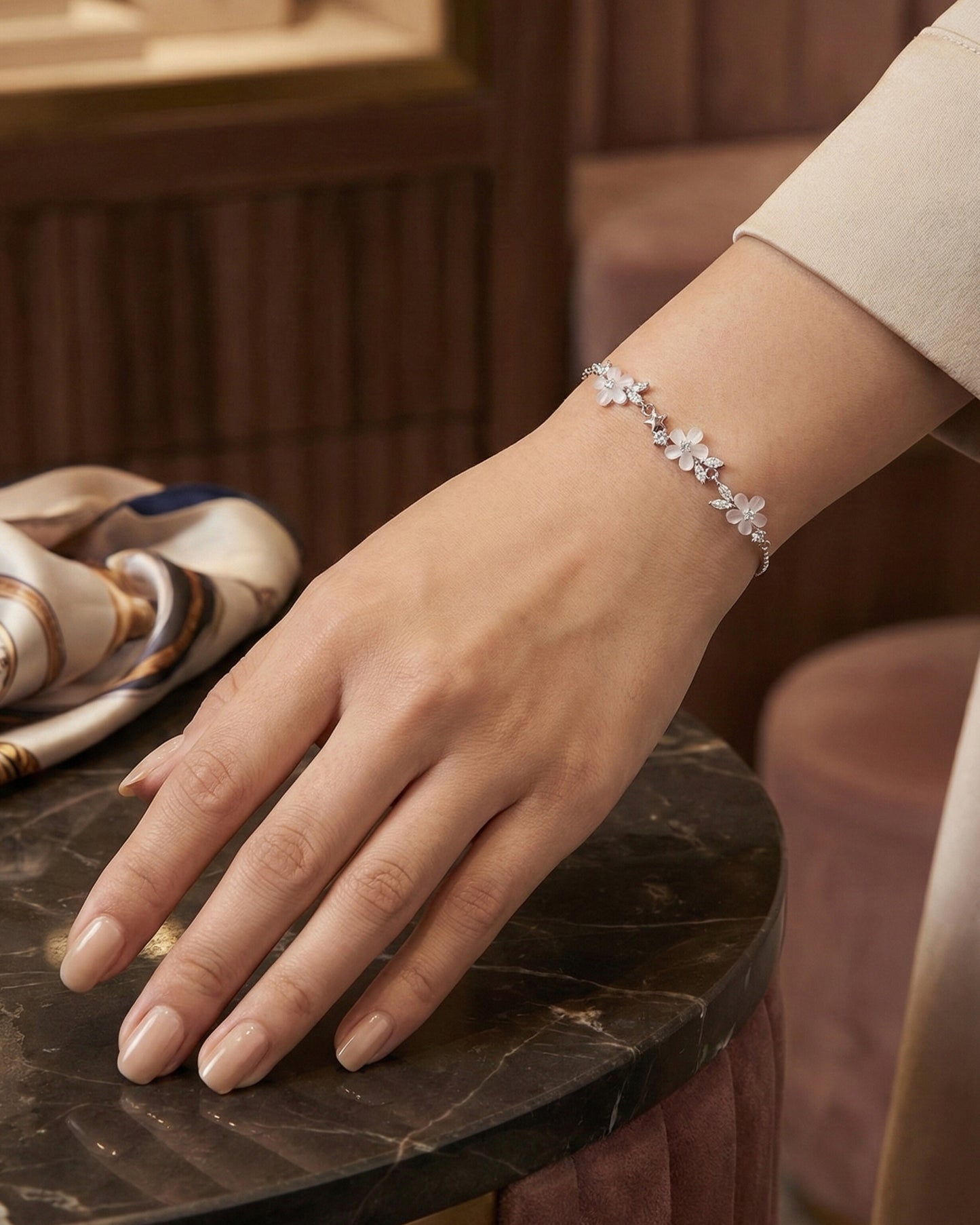 ICE CRUSH FLORAL BRACELET