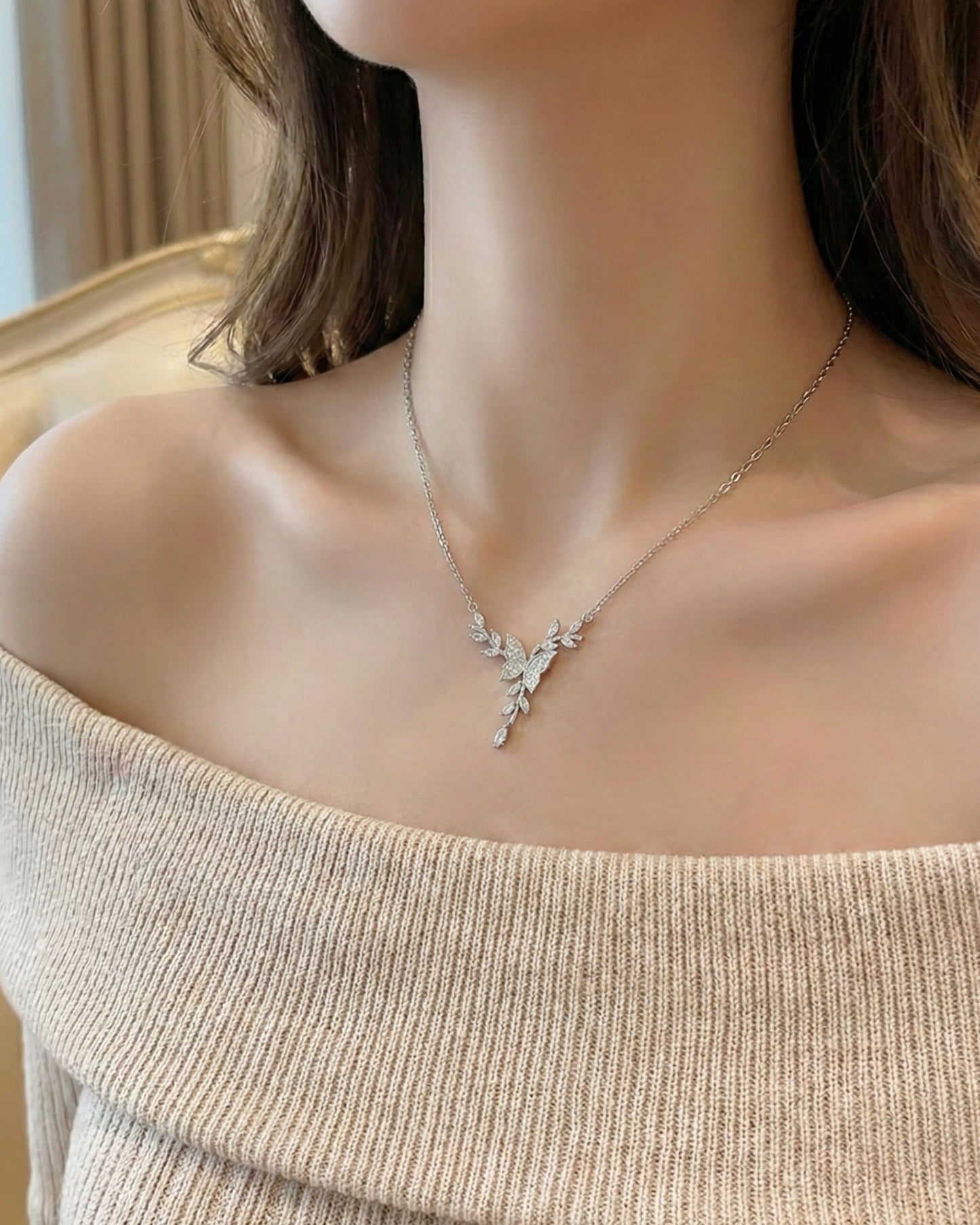 FLORO BUTTERFLY CHAIN - Stylishever