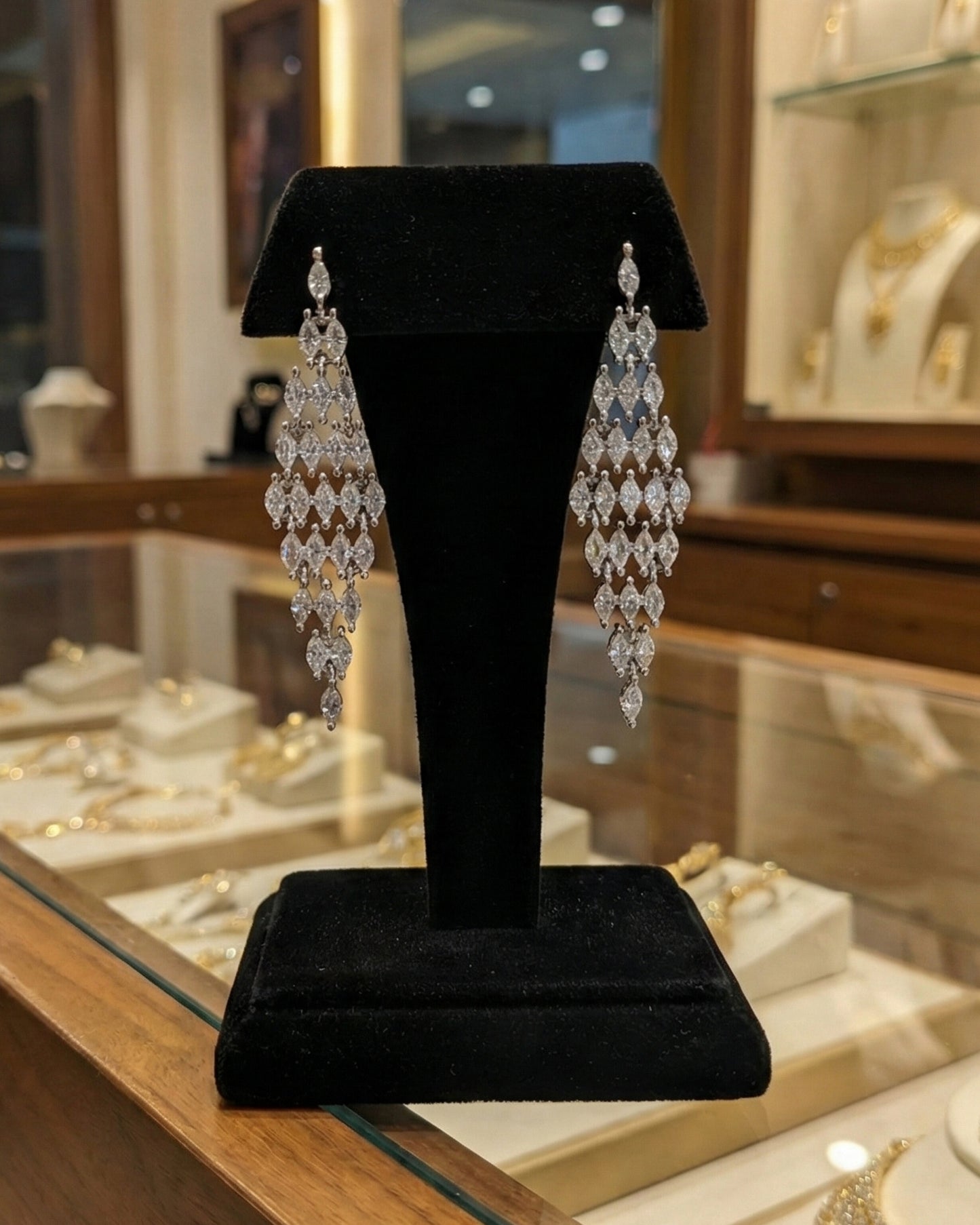 Diamond Rain Earrings