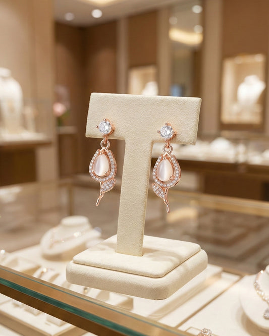 Moonlit Rose Earring