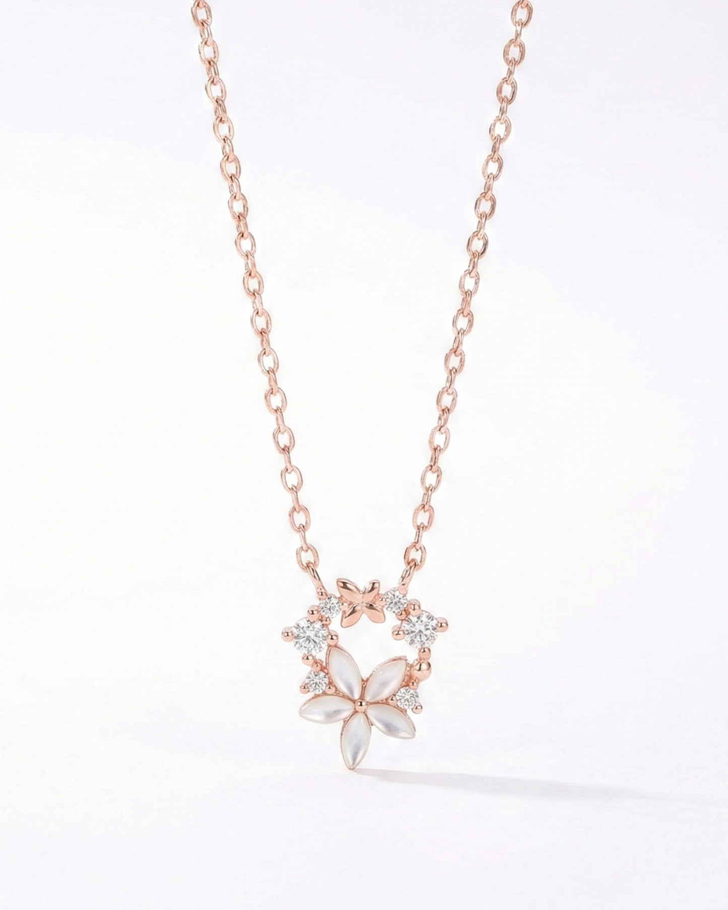 Petal & Pearl Blossom Necklace. - Stylishever
