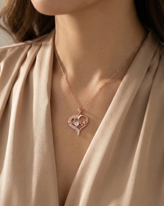 Endless Love Heart Necklace.