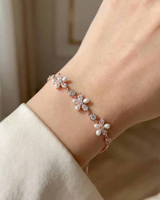 Pearl Petal blossom Bracelet