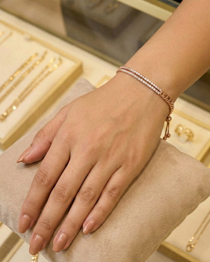 Diamond line bracelet