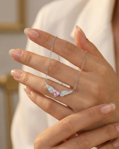 Blushing Angel Necklace