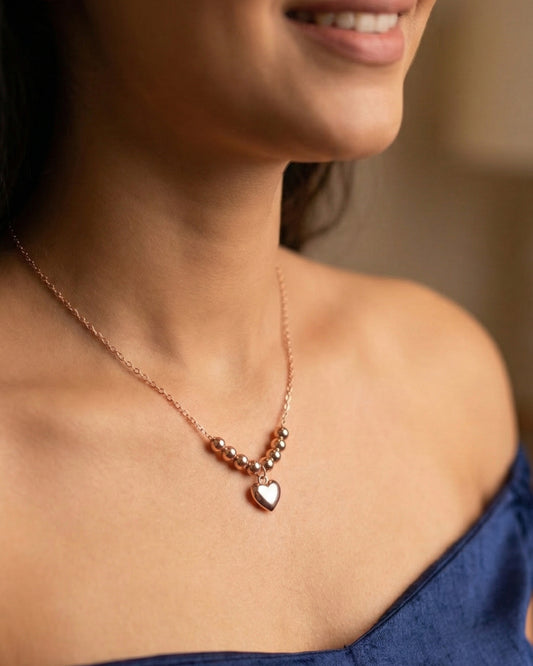 Blushing Heart Necklace