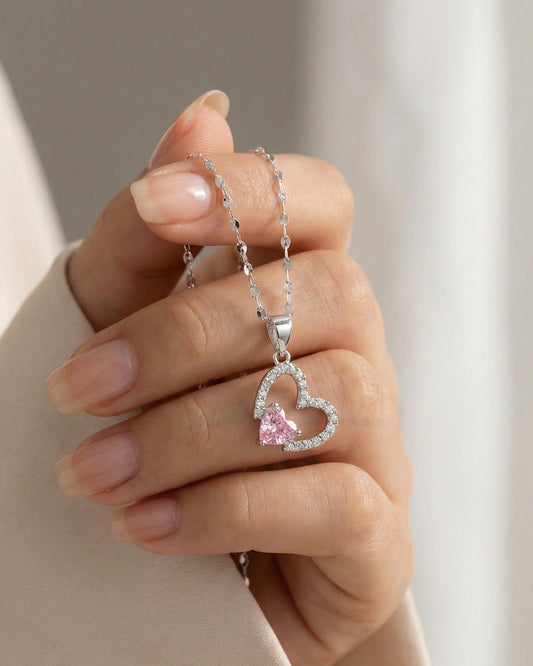 DUO HEART DIAMOND CHAIN