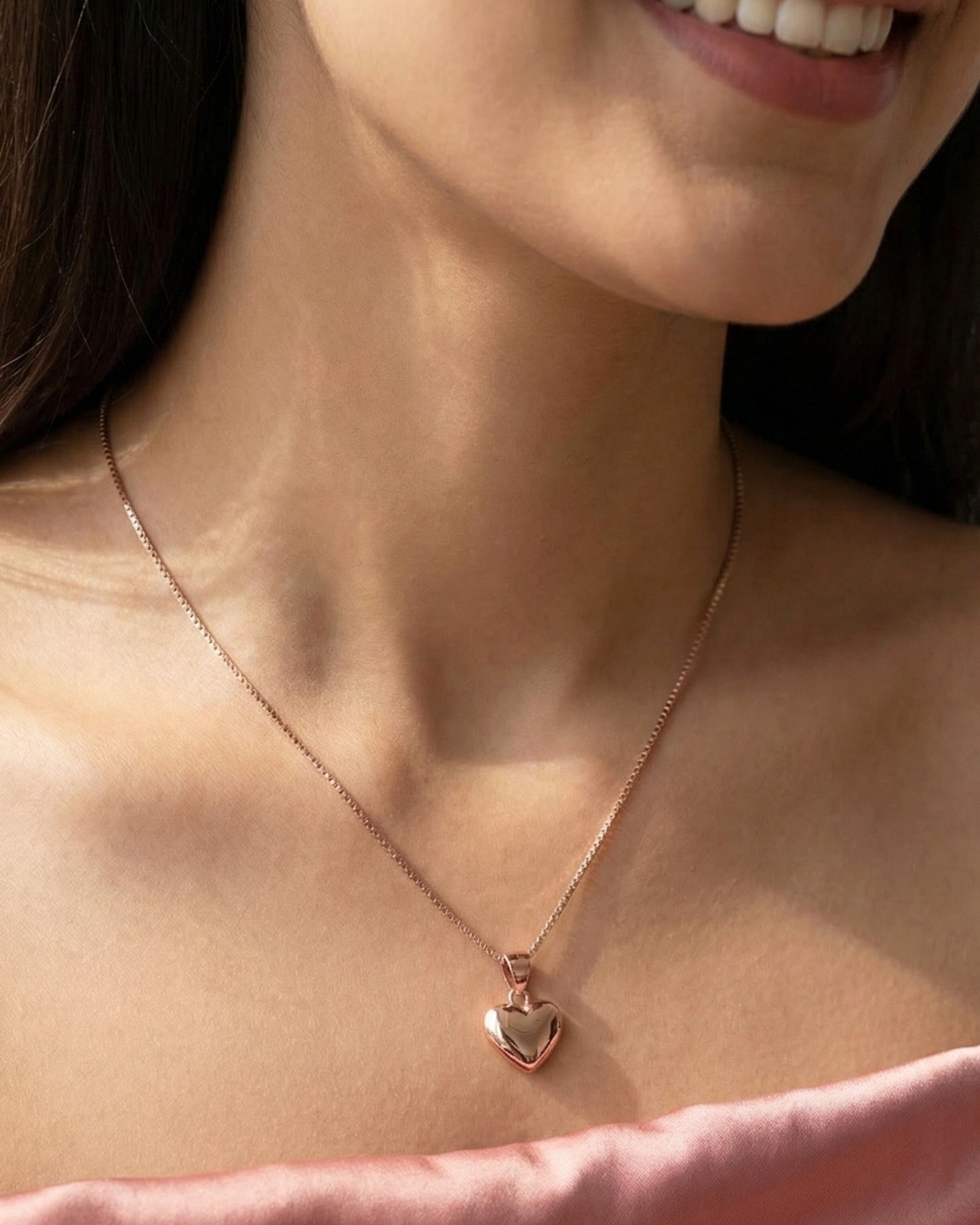 Puffy Heart ❤️ Necklace - Stylishever