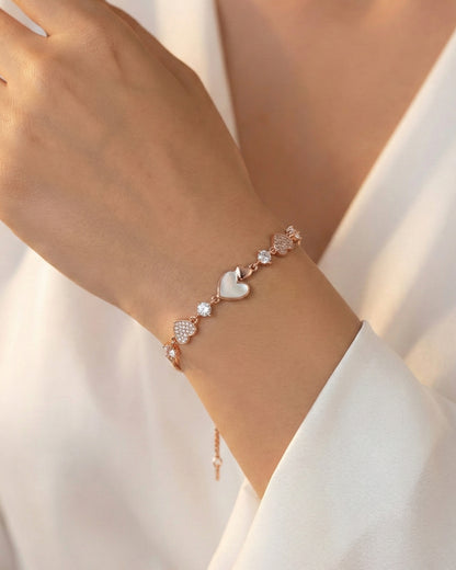 Heart MOP Bracelet