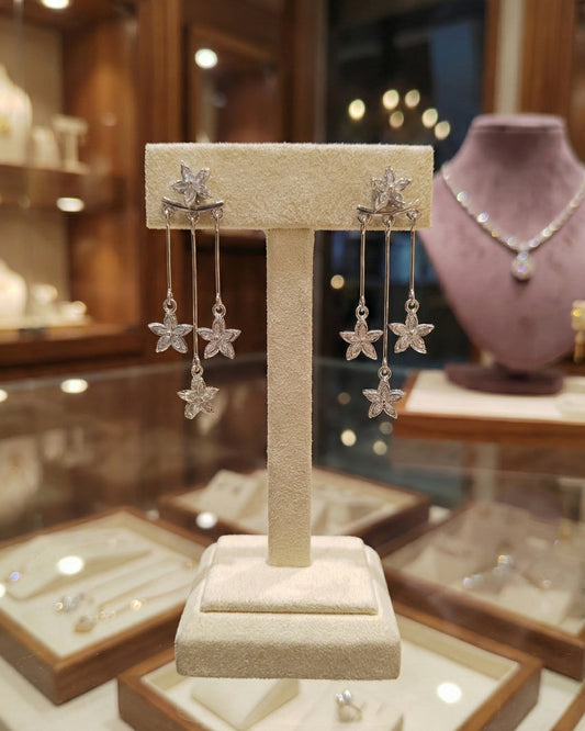 Floral Trio Drop Earring