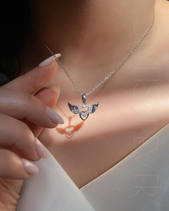 ANGEL WING HEART CHAIN