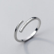 Load image into Gallery viewer, Sparkle Swirl Silver Ring - Stylishever
