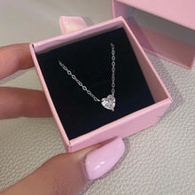 Load image into Gallery viewer, Crystal heart pendent chain - Stylishever
