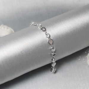 Cute Heart lock Silver Bracelet - Stylishever