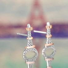 Load image into Gallery viewer, Romantic Paris &quot;Eiffel Tower&quot; Silver Earrings - Stylishever
