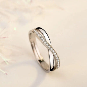 Stylish Criss Cross Infinity Ring - Stylishever