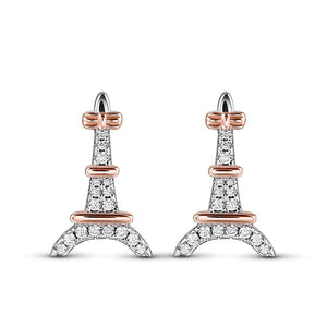 Romantic Paris "Eiffel Tower" Silver Earrings - Stylishever