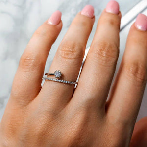 💍⚡️ Spark Swirl Silver Adjustable Ring - Stylishever