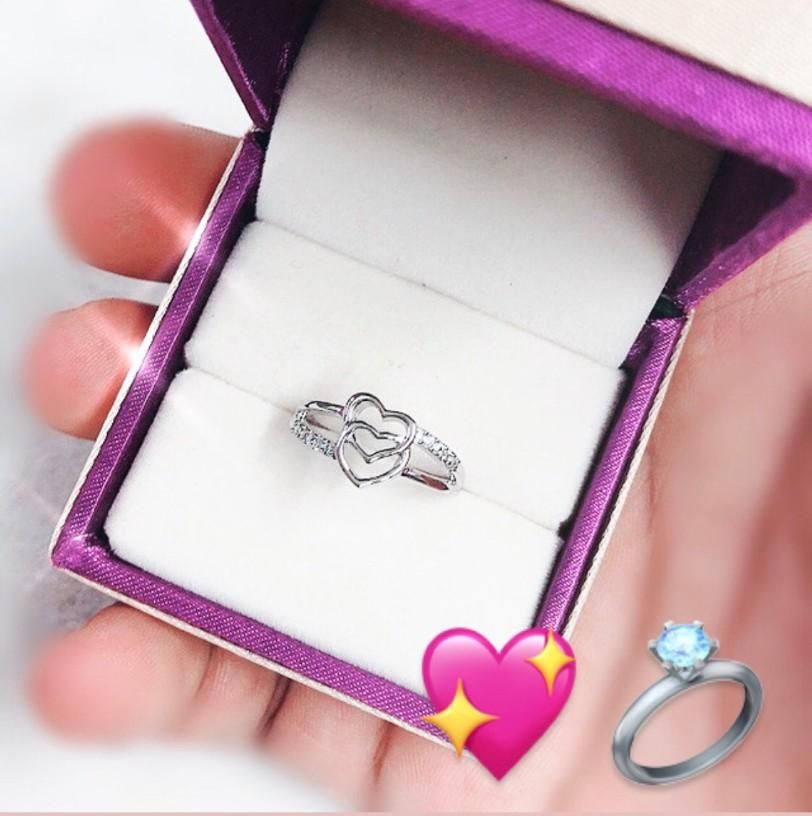 Double layer heart ring 😍 - Stylishever