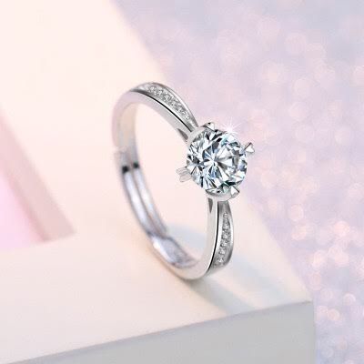 Fantastique Diamond Silver Ring - Stylishever