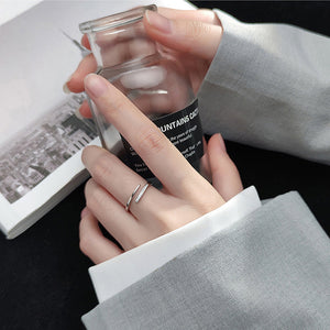 Sparkle Swirl Silver Ring - Stylishever