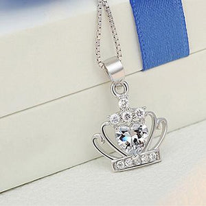 Imperial Crown Silver Pendant Set 💖😍 - Stylishever