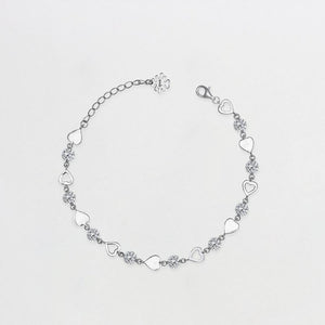 Cute Heart lock Silver Bracelet - Stylishever