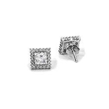 Load image into Gallery viewer, Stunning Halo Silver Studs - Stylishever
