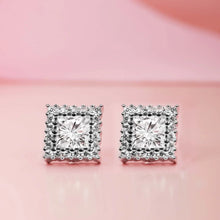 Load image into Gallery viewer, Stunning Halo Silver Studs - Stylishever
