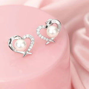 Florence Heart Silver Earrings - Stylishever