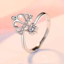 Load image into Gallery viewer, Stylish Crown Silver Ring - Stylishever
