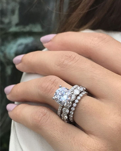 Luxury premium diamond ring set - Stylishever