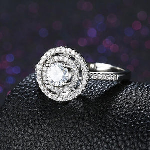 The gorgeous stunning-round diamond silver ring 💍✨❤️ - Stylishever