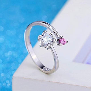 The Beautiful Pink Glacier Silver Ring 💓 - Stylishever