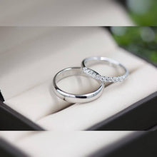 Load image into Gallery viewer, Promise silver couple ring - Stylishever
