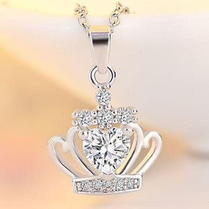 Imperial Crown Silver Pendant Set 💖😍 - Stylishever