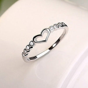 The Heart Spark Of Love Silver Ring 💍✨ - Stylishever