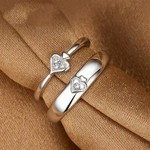 Load image into Gallery viewer, Creative ❤️ Silver Couple ring - Stylishever
