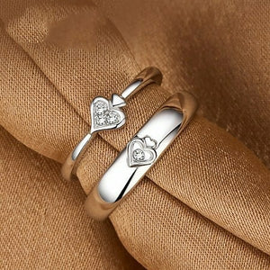 Creative ❤️ Silver Couple ring - Stylishever