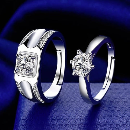 Luxury Classique Silver Couple Ring - Stylishever