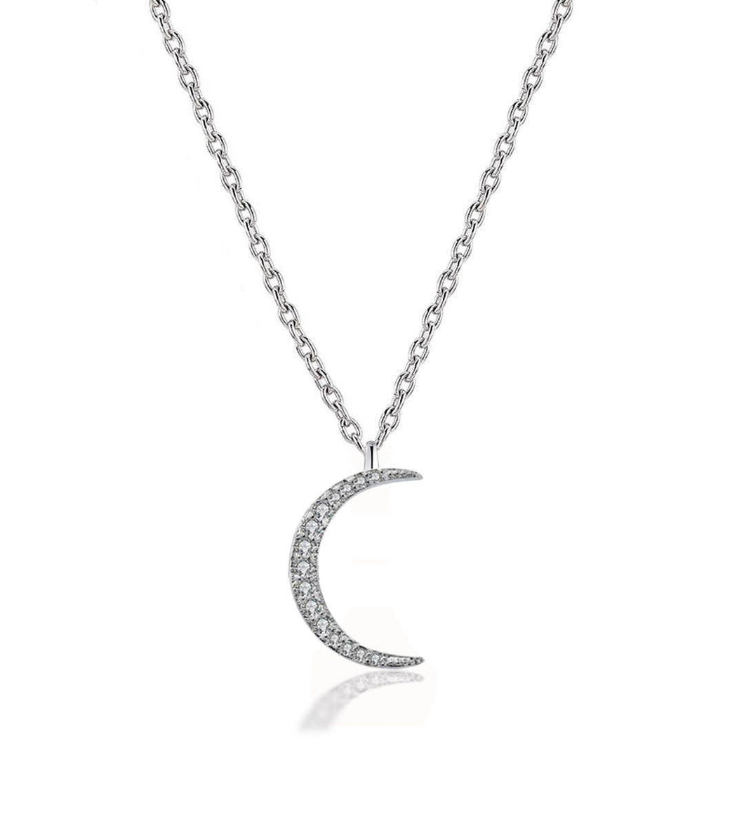 CRESCENT  Moon 🌛 pendent chain - Stylishever