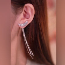 Load image into Gallery viewer, Sparkling ear ring set 2 in 1 - Stylishever
