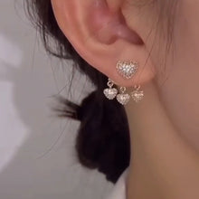 Load image into Gallery viewer, Little hearts 💖 ear ring ( 2 in 1 ) - Stylishever
