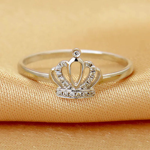 Queen Silver Crown Ring - Stylishever