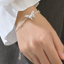 Load image into Gallery viewer, Classic Butterfly Silver Bracelet - Stylishever

