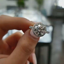 Load and play video in Gallery viewer, IMPERIAL CZ DIAMOND SILVER RING ♥️💍
